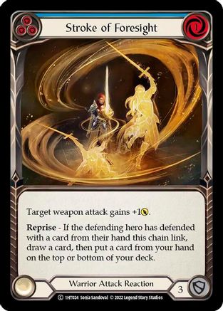 Stroke of Foresight (Blue) (1HT024) [Historic Pack 1 Blitz Deck: Dorinthea] - Deck Out Gaming
