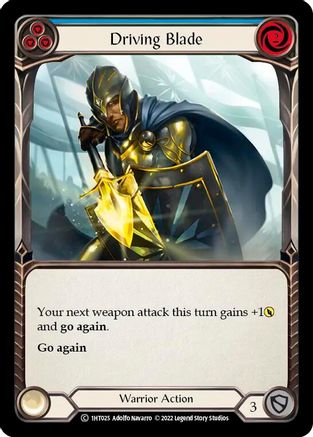Driving Blade (Blue) (1HT025) [Historic Pack 1 Blitz Deck: Dorinthea] - Deck Out Gaming