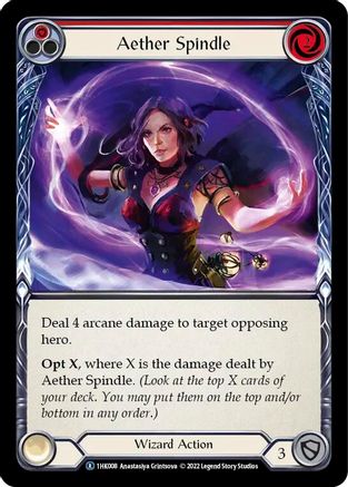 Aether Spindle (Red) (1HK008) [Historic Pack 1 Blitz Deck: Kano] - Deck Out Gaming