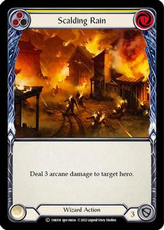 Scalding Rain (Yellow) (1HK014) [Historic Pack 1 Blitz Deck: Kano] - Deck Out Gaming