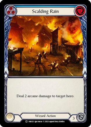 Scalding Rain (Blue) (1HK021) [Historic Pack 1 Blitz Deck: Kano] - Deck Out Gaming