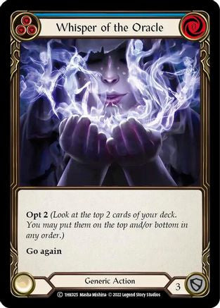 Whisper of the Oracle (Blue) (1HK025) [Historic Pack 1 Blitz Deck: Kano] - Deck Out Gaming