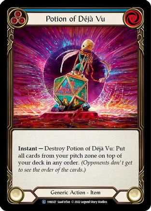 Potion of Deja Vu (Blue) (1HK027) [Historic Pack 1 Blitz Deck: Kano] - Deck Out Gaming