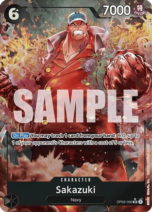 Sakazuki (Alternate Art) (OP02-099) [Premium Booster -The Best-] Foil - Deck Out Gaming