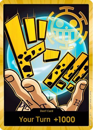 DON!! Card (Trafalgar Law) (Gold) [Premium Booster -The Best-] Foil - Deck Out Gaming