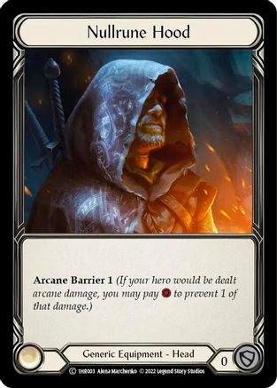 Nullrune Hood (1HR003) [Historic Pack 1 Blitz Deck: Rhinar] - Deck Out Gaming