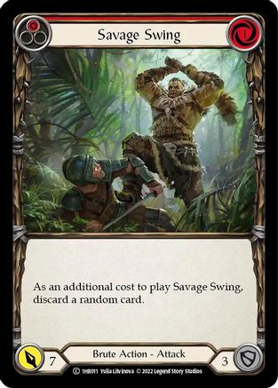 Savage Swing (Red) (1HR011) [Historic Pack 1 Blitz Deck: Rhinar] - Deck Out Gaming