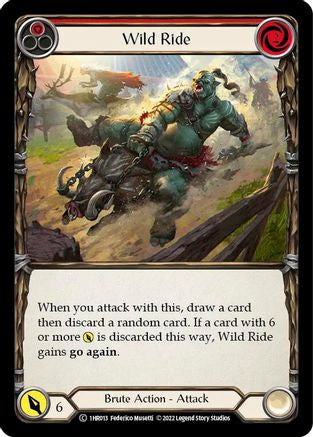 Wild Ride (Red) (1HR013) [Historic Pack 1 Blitz Deck: Rhinar] - Deck Out Gaming