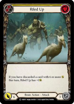 Riled Up (Yellow) (1HR017) [Historic Pack 1 Blitz Deck: Rhinar] - Deck Out Gaming