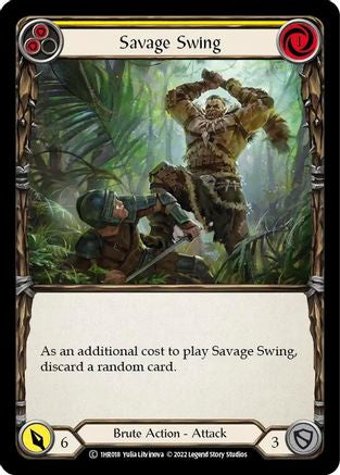 Savage Swing (Yellow) (1HR018) [Historic Pack 1 Blitz Deck: Rhinar] - Deck Out Gaming