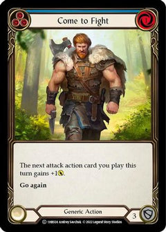 Come to Fight (Blue) (1HR024) [Historic Pack 1 Blitz Deck: Rhinar] - Deck Out Gaming