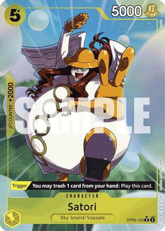 Satori (Alternate Art) (OP05-105) [Premium Booster -The Best-] Foil - Deck Out Gaming