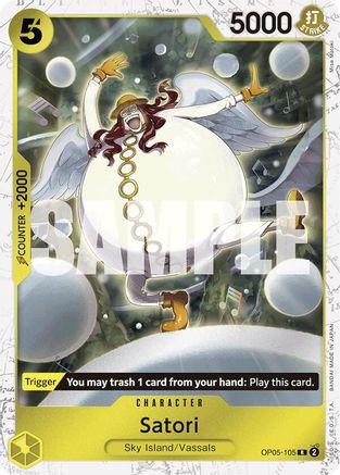 Satori (Jolly Roger Foil) (OP05-105) [Premium Booster -The Best-] Foil - Deck Out Gaming
