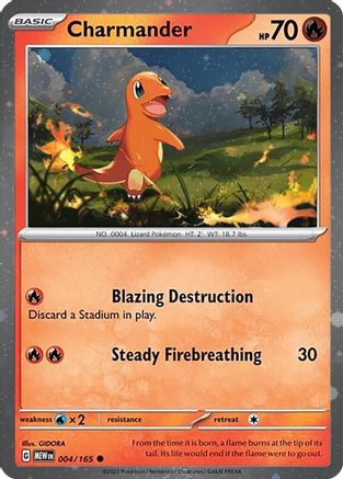 Charmander - 004/165 (Cosmos Holo) (4) [Miscellaneous Cards & Products] Holofoil - Deck Out Gaming