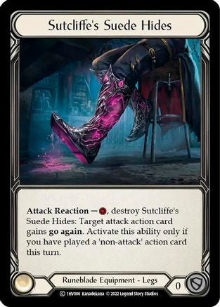 Sutcliffe's Suede Hides (1HV006) [Historic Pack 1 Blitz Deck: Viserai] - Deck Out Gaming