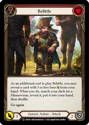 Belittle (Red) (1HV015) [Historic Pack 1 Blitz Deck: Viserai] - Deck Out Gaming
