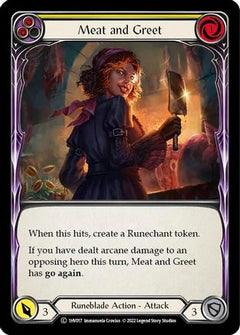 Meat and Greet (Yellow) (1HV017) [Historic Pack 1 Blitz Deck: Viserai] - Deck Out Gaming