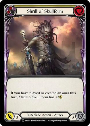 Shrill of Skullform (Yellow) (1HV018) [Historic Pack 1 Blitz Deck: Viserai] - Deck Out Gaming