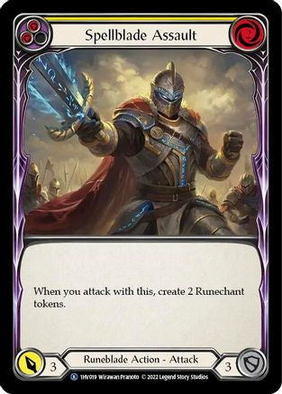 Spellblade Assault (Yellow) (1HV019) [Historic Pack 1 Blitz Deck: Viserai] - Deck Out Gaming