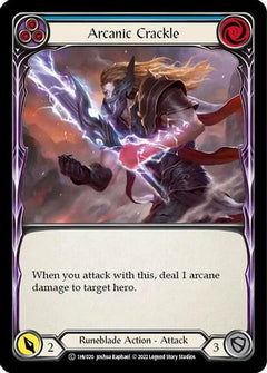 Arcanic Crackle (Blue) (1HV020) [Historic Pack 1 Blitz Deck: Viserai] - Deck Out Gaming