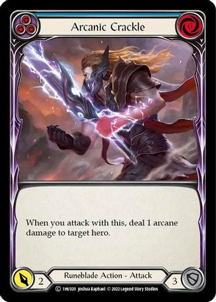 Arcanic Crackle (Blue) (1HV020) [Historic Pack 1 Blitz Deck: Viserai] - Deck Out Gaming