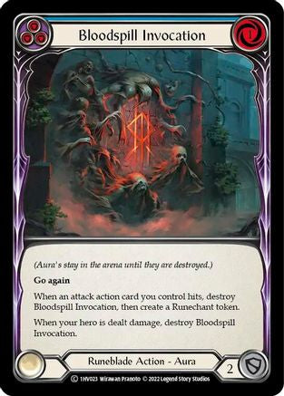 Bloodspill Invocation (Blue) (1HV023) [Historic Pack 1 Blitz Deck: Viserai] - Deck Out Gaming