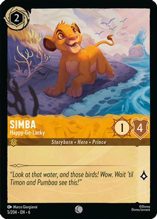 Simba - Happy-Go-Lucky (5/204) [Azurite Sea] - Deck Out Gaming