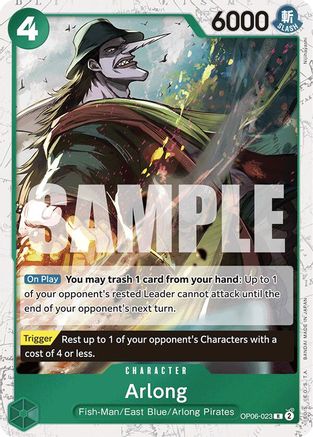 Arlong (Jolly Roger Foil) (OP06-023) [Premium Booster -The Best-] Foil - Deck Out Gaming