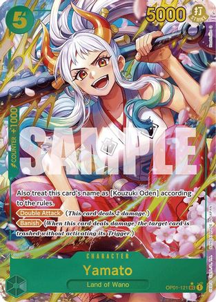 Yamato (OP01-121) (Alternate Art) (OP01-121) [Premium Booster -The Best-] Foil - Deck Out Gaming