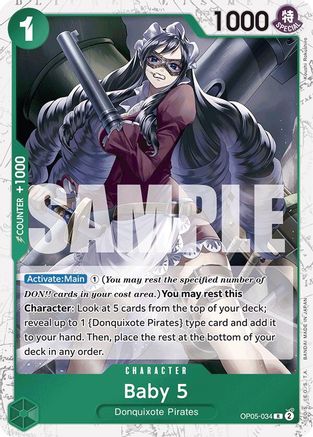Baby 5 (OP05-034) (Jolly Roger Foil) (OP05-034) [Premium Booster -The Best-] Foil - Deck Out Gaming