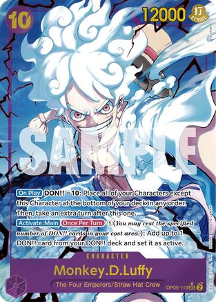 Monkey.D.Luffy (OP05-119) (Alternate Art) (OP05-119) [Premium Booster -The Best-] Foil - Deck Out Gaming