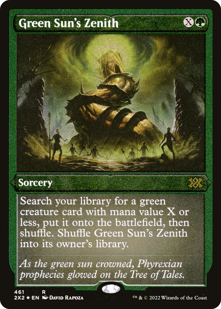 Green Sun's Zenith (Foil Etched) (461) [Double Masters 2022] foil - Deck Out Gaming