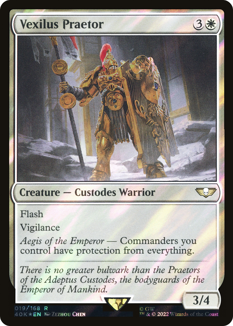 Vexilus Praetor (Surge Foil) (19) [Warhammer 40,000 Commander] foil - Deck Out Gaming