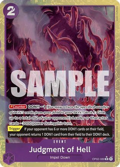 Judgment of Hell (Alternate Art) (OP02-089) [Premium Booster -The Best-] Foil - Deck Out Gaming