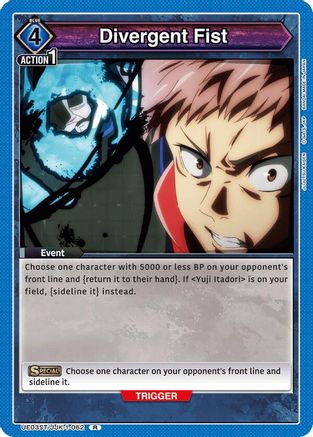 Divergent Fist (UE03ST/JJK-1-062) [Jujutsu Kaisen Starter Deck] - Deck Out Gaming