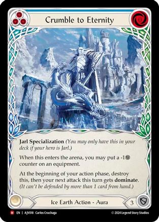 Crumble to Eternity (AJV018) [Armory Deck: Jarl Vetreidi] Rainbow Foil - Deck Out Gaming