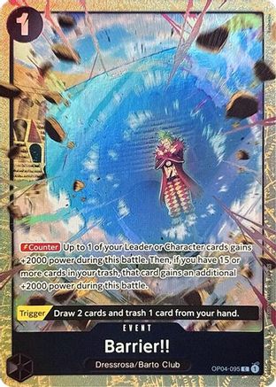 Barrier!! (Premium Card Collection -Best Selection Vol. 2-) (OP04-095) [One Piece Promotion Cards] Foil - Deck Out Gaming