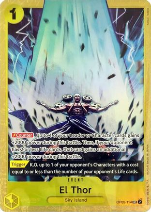 El Thor (Premium Card Collection -Best Selection Vol. 2-) (OP05-114) [One Piece Promotion Cards] Foil - Deck Out Gaming