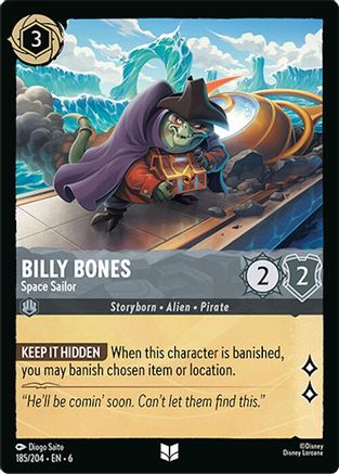 Billy Bones - Space Sailor (185/204) [Azurite Sea] - Deck Out Gaming