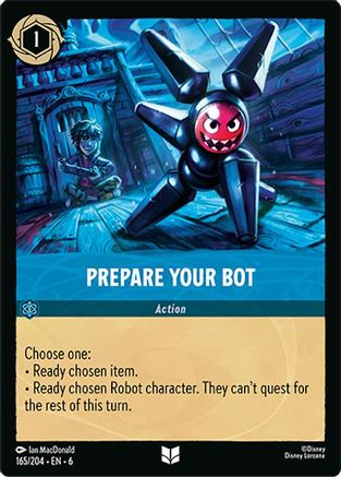 Prepare Your Bot (165/204) [Azurite Sea] Cold Foil - Deck Out Gaming