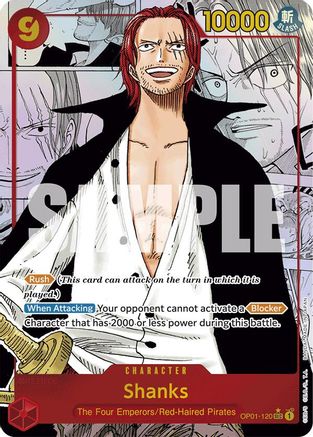 Shanks (Manga) (OP01-120) [Premium Booster -The Best-] Foil - Deck Out Gaming