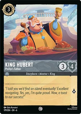 King Hubert - Phillip's Father (179/204) [Azurite Sea] Cold Foil - Deck Out Gaming