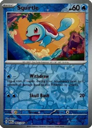 Squirtle - 007/165 (Reverse Cosmos Holo) (Costco Exclusive) (7) [Miscellaneous Cards & Products] Holofoil - Deck Out Gaming