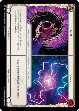 Null // Shock (LGS336) [Flesh and Blood: Promo Cards] Cold Foil - Deck Out Gaming