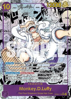 Monkey.D.Luffy (OP05-119) (Manga) (OP05-119) [Premium Booster -The Best-] Foil - Deck Out Gaming