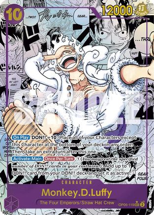 Monkey.D.Luffy (OP05-119) (Manga) (OP05-119) [Premium Booster -The Best-] Foil - Deck Out Gaming