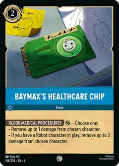 Baymax's Healthcare Chip (166/204) [Azurite Sea] Cold Foil - Deck Out Gaming