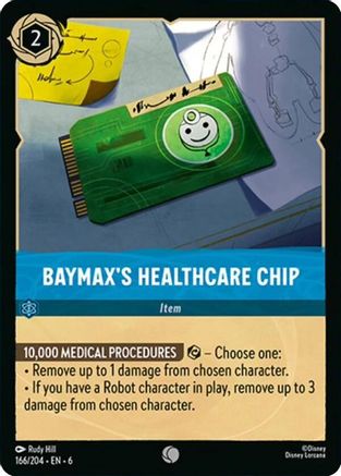 Baymax's Healthcare Chip (166/204) [Azurite Sea] - Deck Out Gaming