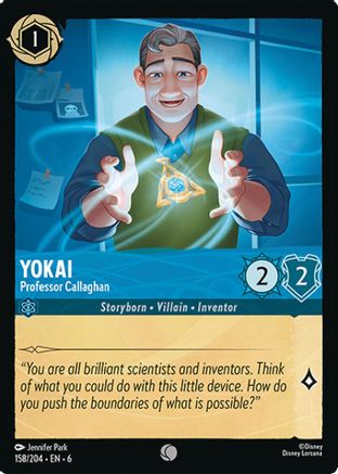 Yokai - Professor Callaghan (158/204) [Azurite Sea] Cold Foil - Deck Out Gaming