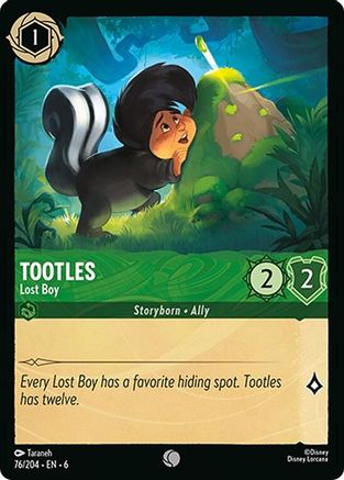 Tootles - Lost Boy (76/204) [Azurite Sea] Cold Foil - Deck Out Gaming
